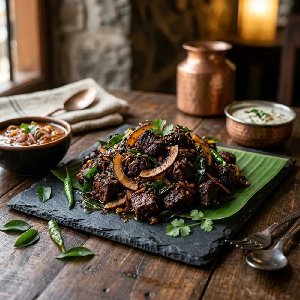 Beef Fry (Beef Ularthiyathu)