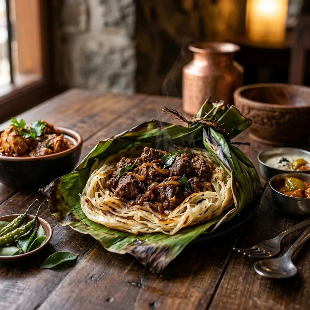 Beef Kizhi Parotta