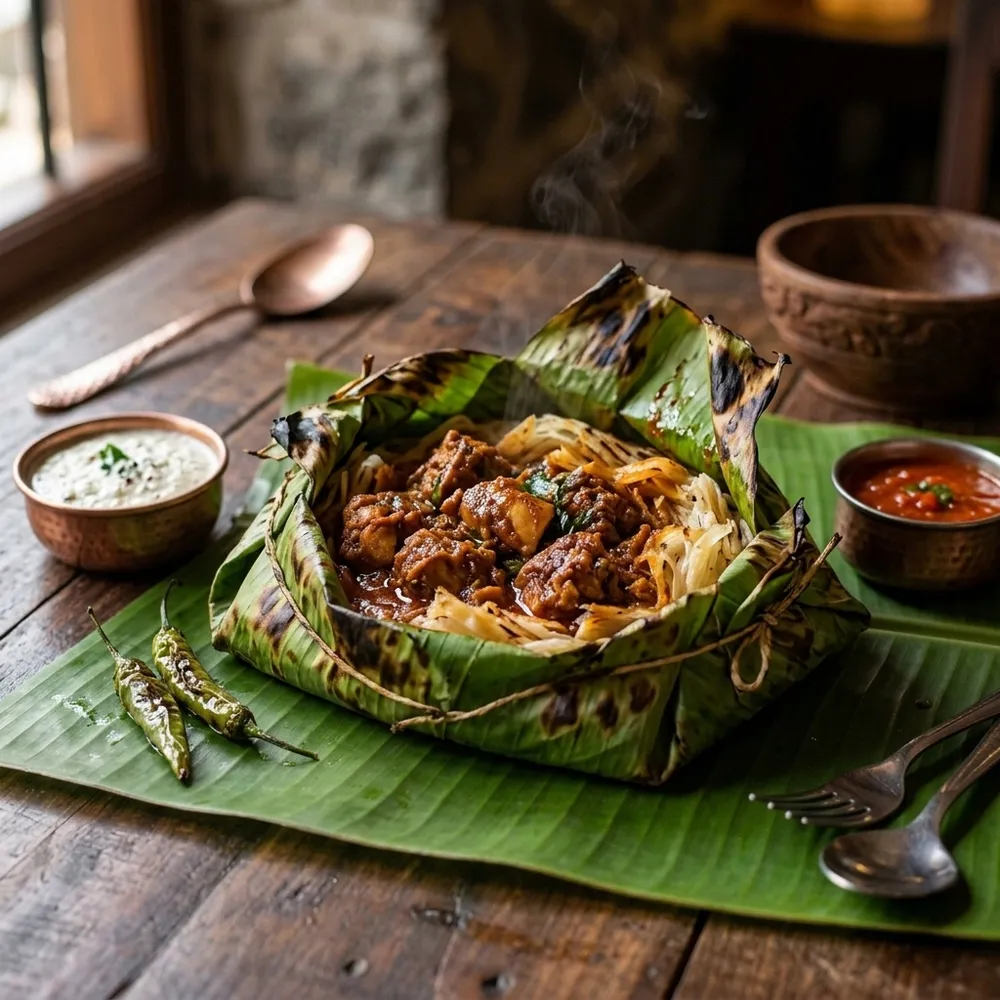 Chicken Kizhi Parotta