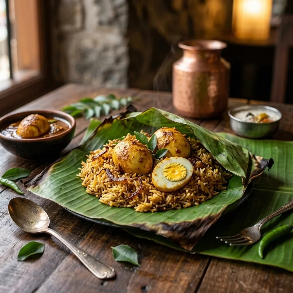 Egg Kizhi Biriyani
