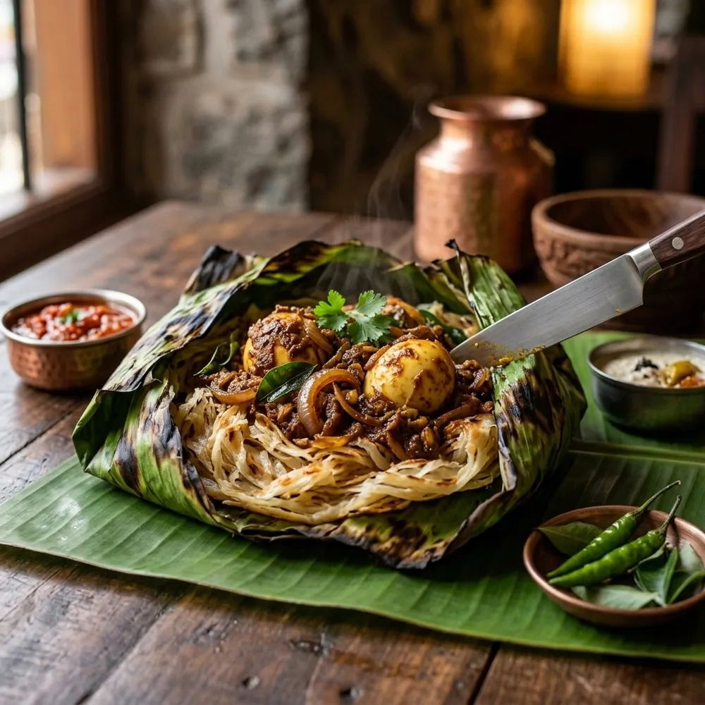 Egg Kizhi Parotta