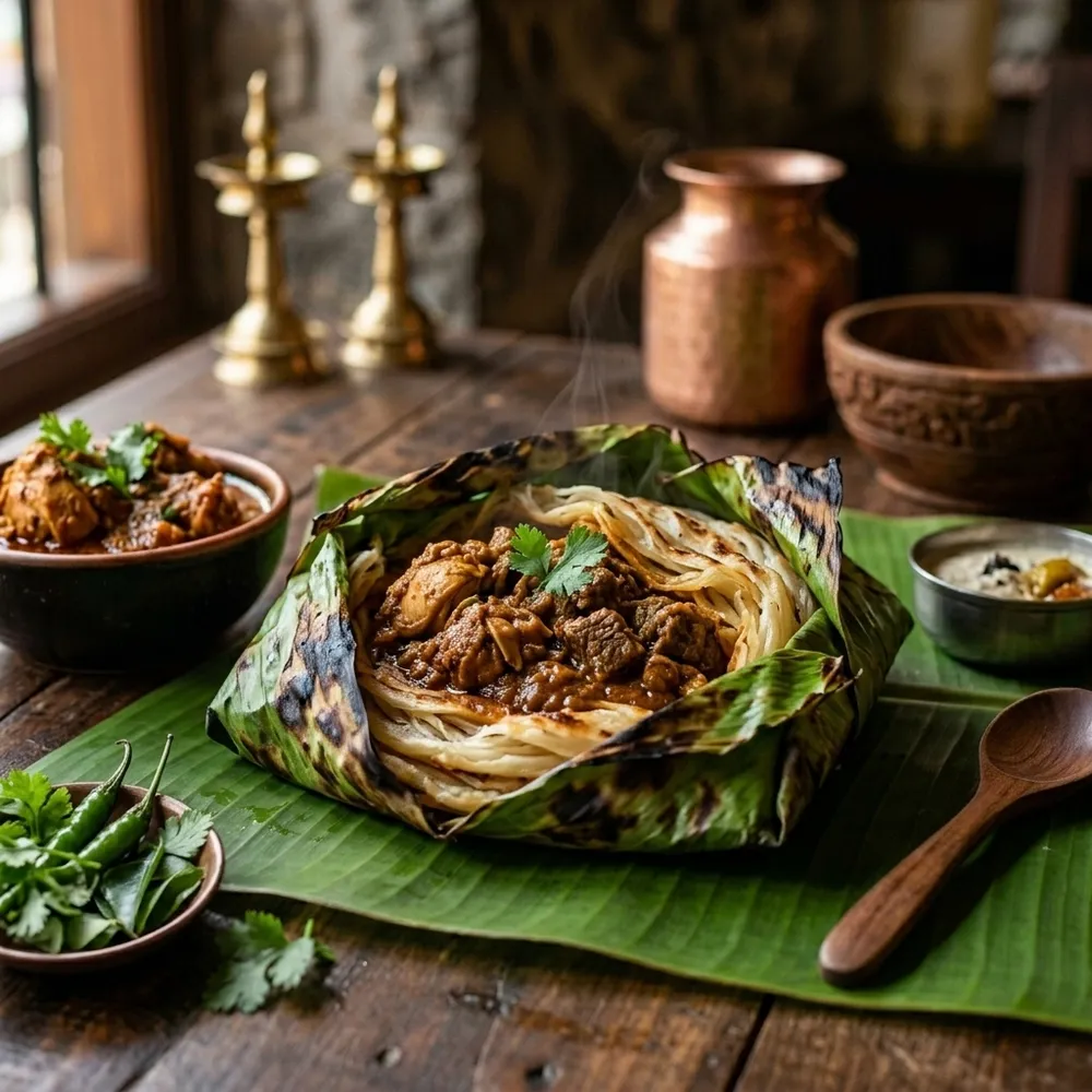 Mixed Meat Kizhi Parotta