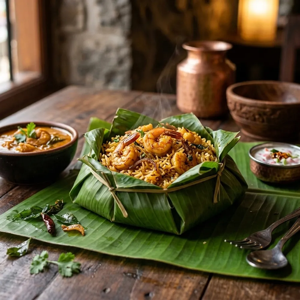 Prawn Kizhi Biriyani